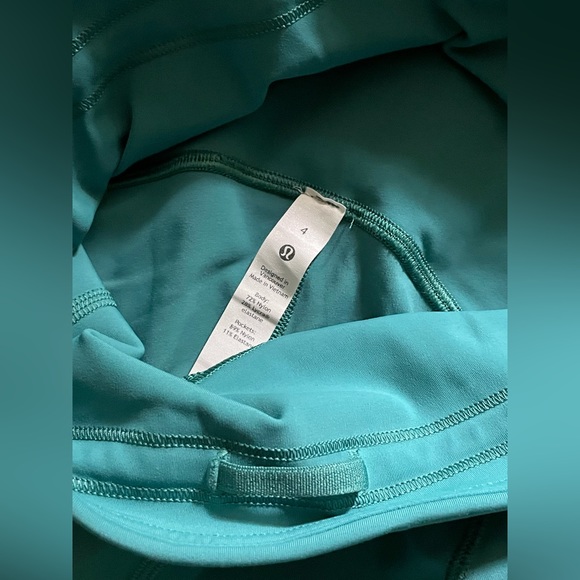 Lululemon Power Thru High Rise Crop 23" Teal Lagoon size 2 - Picture 4 of 6
